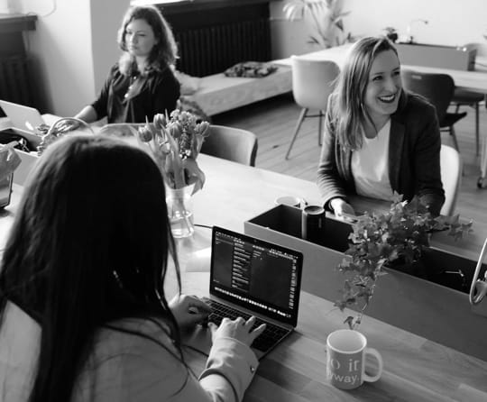 group of women in office